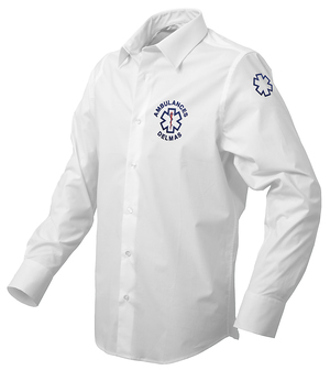 Chemise blanche pour ambulancier.